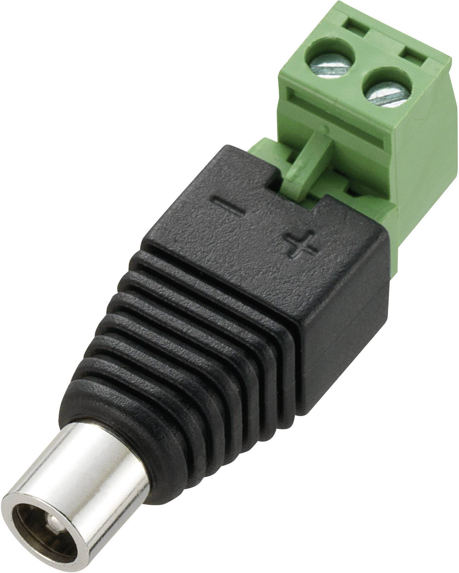 TRU COMPONENTS DC12-F nizkonapetostni konektor ravni ženski konektor 5.5 mm 2.1 mm 1 kos-0