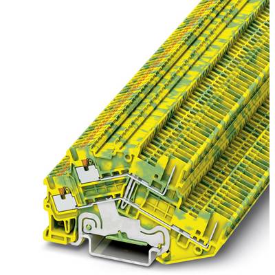 PTTBS 1,5/S/2P-PE - dvonivojska sponka z zaščitnim vodnikom PTTBS 1,5/S/2P-PE Phoenix Contact zeleno-rumene barve, vsebi-0