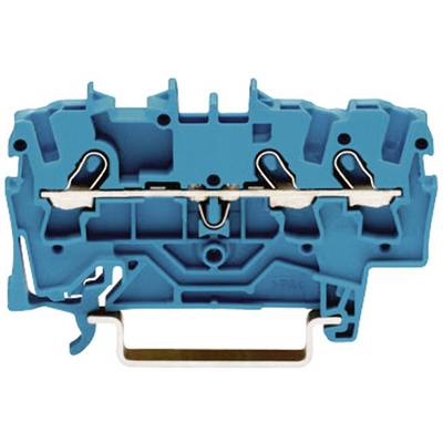 Prevodna sponka 4.2 mm, z natezno vzmetjo: N modre barve WAGO 2001-1304 1 kos-0