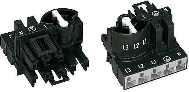 Razdelilnik WinstaR MIDI serije 890 z izbiro faze - AdapterČrna WAGO 770-611