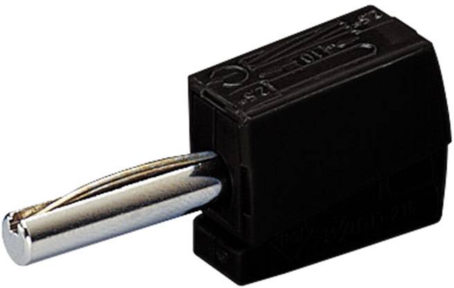 Bananski vtič, raven zatič-: 4 mm črn WAGO 215-311 1 kos-0