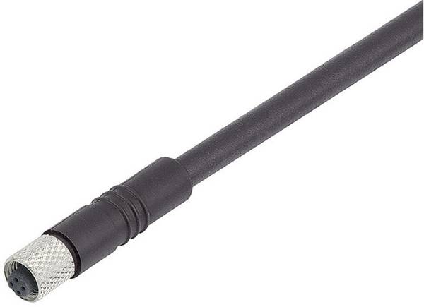 Senzorsko-aktuatorski priključni kabel M5, navojni priključek, raven št.polov: 4 79-3108-35-04 Binder vsebina: 1 kos