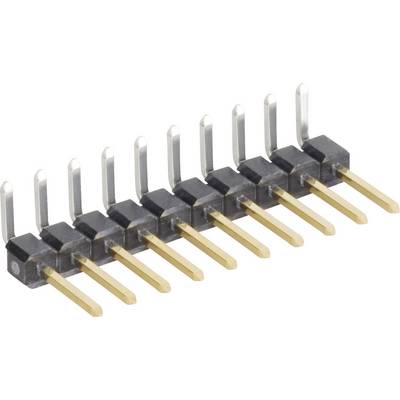 Letev z moškimi kontakti MPE Garry STL1-1470AGT-002U, kotna, 2,54 mm, poli: 1 x 2, 3 A 088-1-002-0-S-XS0-1080-0