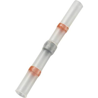 TRU COMPONENTS 736373 udarni spojnik s skrčno cevjo 0.304 mm² 0.705 mm² polno izoliran rdeča 1 kos-0