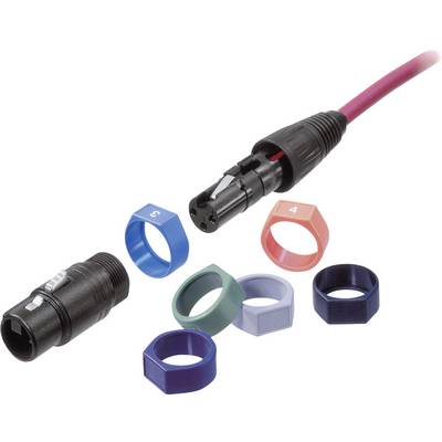 Neutrik XCR-SET N/A črna, rjava, rdeča, oranžna, rumena, zelena, modra, vijolična, siva, bela 10 kos-0