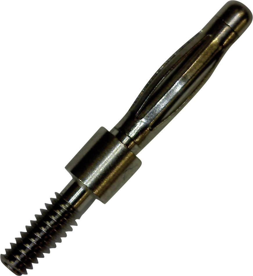 Varnostni-moški konektor, vgradni vertikalni zatič-: 2 mm srebrn Schnepp EFK 2000 1 kos-0
