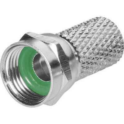 TRU COMPONENTS TC-2520041 F-konektor z gumijastim tesnilom Priključki: F-vtič Premer kabla: 6.8 mm 100 kos-0