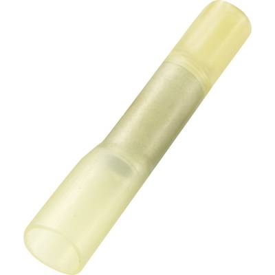 TRU COMPONENTS 739142 udarni spojnik s skrčno cevjo 4 mm² polno izoliran rumena 30 kos-0
