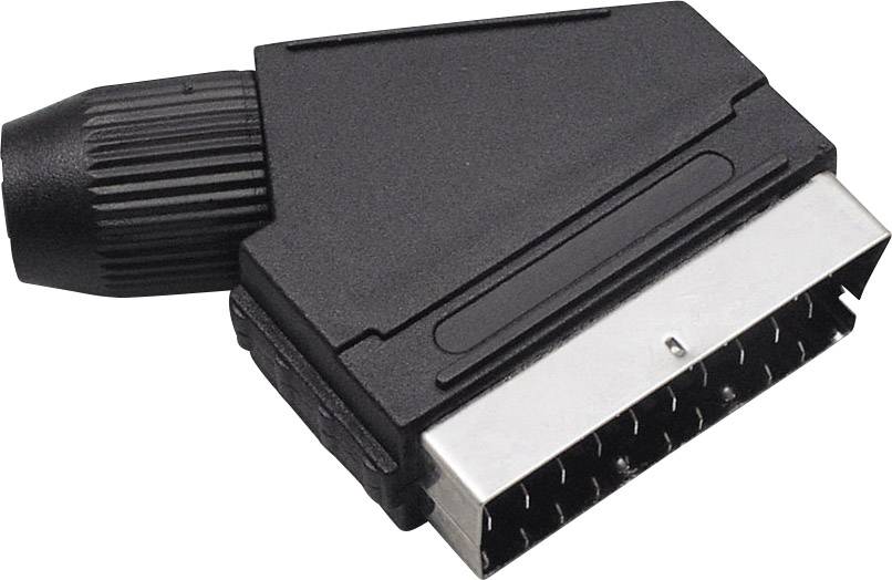 Scart priključek, kotni vtič, št. polov: 21 črne barve BKL Electronic 0903011 1 kos