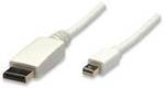 Manhattan Mini-DisplayPort / DisplayPort adapterski kabel mini DisplayPort vtič, DisplayPort vtič 2.00 m bela 324748-CG DisplayPort kabel