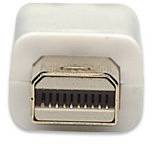 Bel Mini DisplayPort adapter z kovinskim kontaktom, primeren za priklop računalnikov na zunanje zaslone.