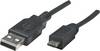Manhattan USB kabel USB 2.0 USB-A vtič, USB-mikro-B vtič 1.80 m črna UL-certificirano 307178-CG