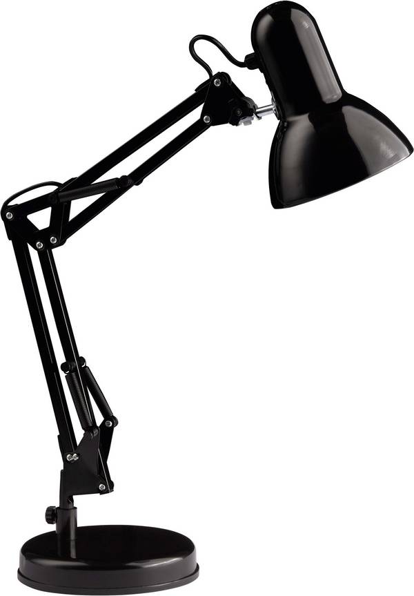 Namizna luč energijsko varčna žarnica, E27 40 W Brilliant Henry črna