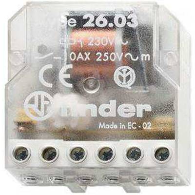 Finder-Impulzno koračno stikalo 26.03.8.012.0000 12 V/AC, 1NO+1NC, 10A Max. 400V/AC