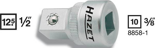 Hazet 8858-1 8858-1   3/8 palec Pogon (izvijač) 3/8" (10 mm) Pogon 1/2" (12,5 mm) 36 mm 1 kos