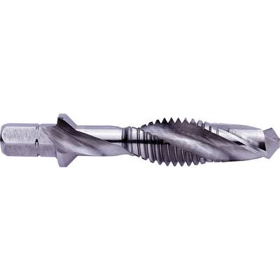 Exact 05902 Kombi-Bitgewindebohrer M4 HSS 1/4"-6kant plus6 kombinirani navojni svedri metrični M4 0.7 mm vrezovanje v de-0
