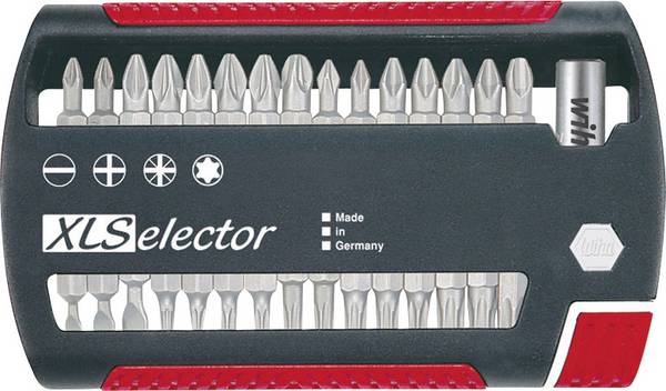 Wiha 29417 Komplet bit-nastavkov XLSelector Standard, kombiniran, 31-delni