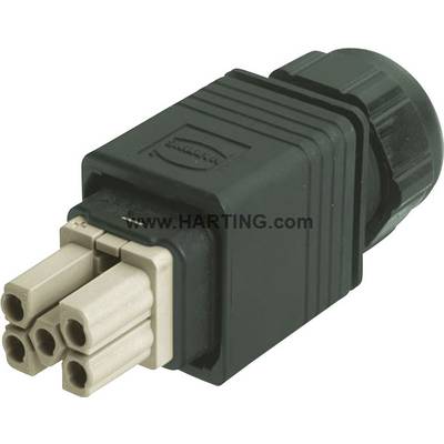 Vtična enota Han® PushPull Power 09 35 232 0423 Harting 5 + PE Han-Quick Lock® 1 kos-0