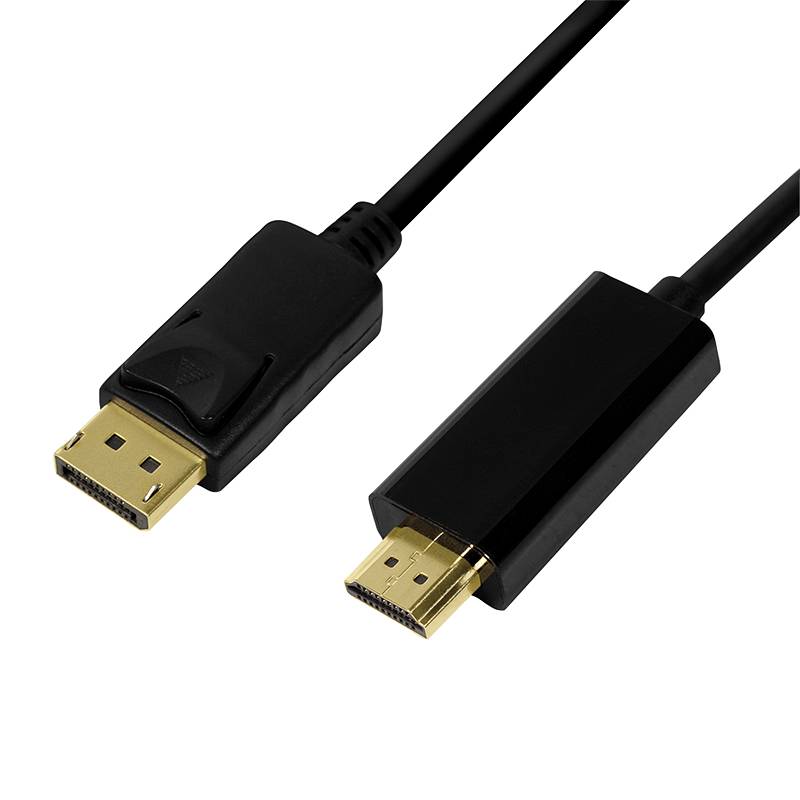 LogiLink HDMI kabel USB-C® vtič 1 m črna CV0126 pozlačeni konektorji HDMI kabel-2