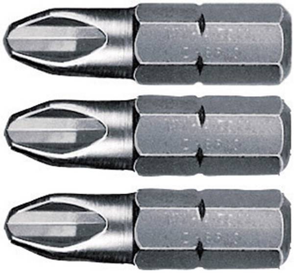 <br>  Wiha<br>  07856<br>  <br>  križni Bit-nastavek<br>  Pogon (izvijač): 1/4" (6.3 mm)<br>  Pogon: križni phillips<br>  PH 2<br>  25 mm<br>