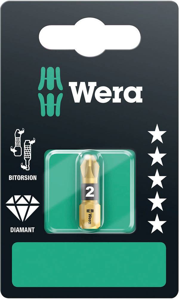 Wera 855/1 BDC SB SiS 05073336001 križni Bit-nastavek PZ 1 orodno jeklo diamantno prevlečen D 6.3 1 kos