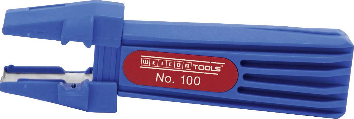 Moder kabelski olupač znamke 'Weicon Tools', model št. 100, namenjen odstranjevanju izolacije s kablov.