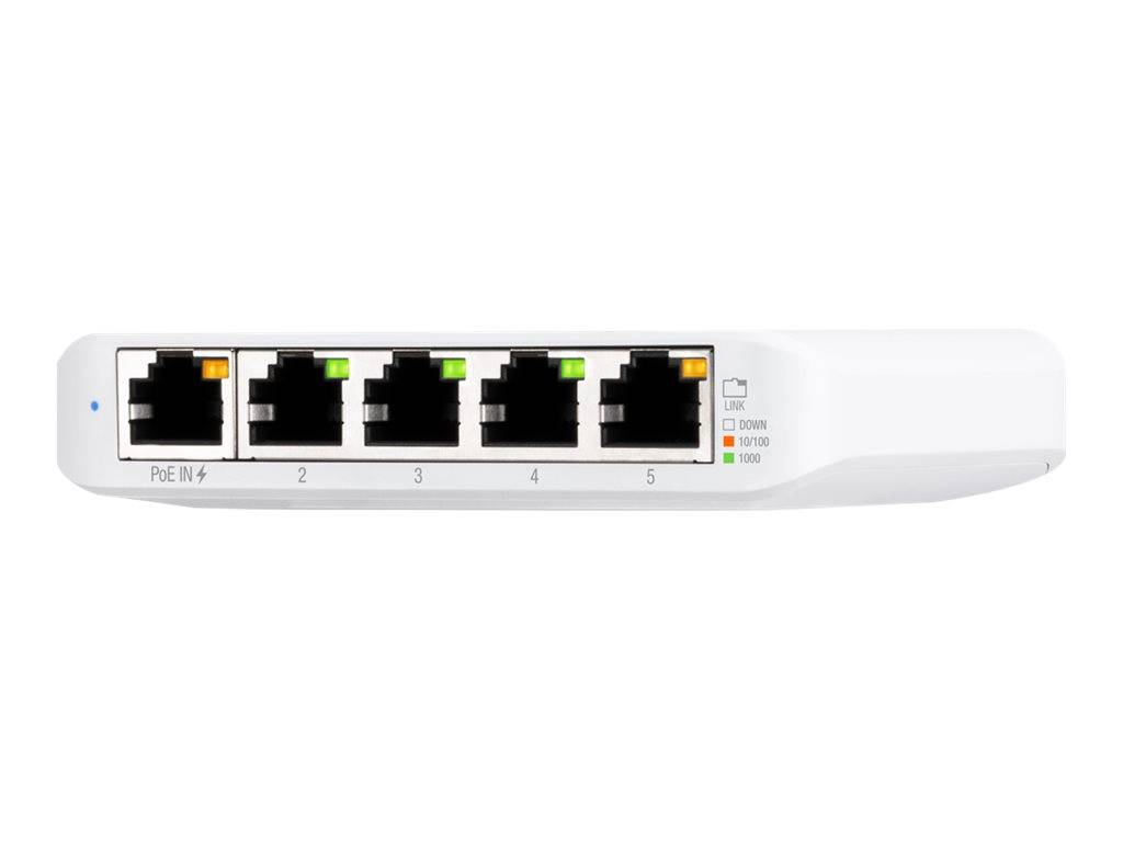 Ubiquiti UniFi stikalo USW Flex Mini - pametno stikalo - 4 x 10/100/1000 + 1 x 10/100/1000 (PoE+)-2