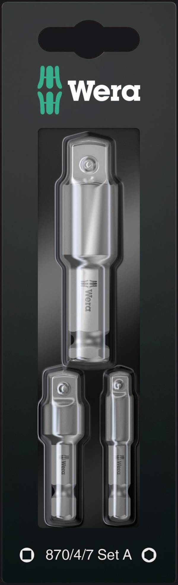 Wera 870/4/7 Set A 05073200001 povezovalni komplet 6.3 mm 1/4 palec Pogon (izvijač) 1/4" (6.3 mm)  1 set