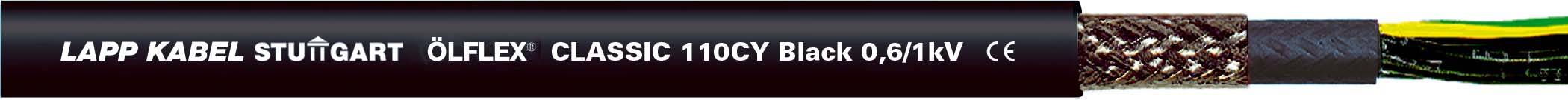 Krmilni kabel ÖLFLEX® CLASSIC 110 CY BLACK 3 G 1 mm črne barve LappKabel 1121267 50 m