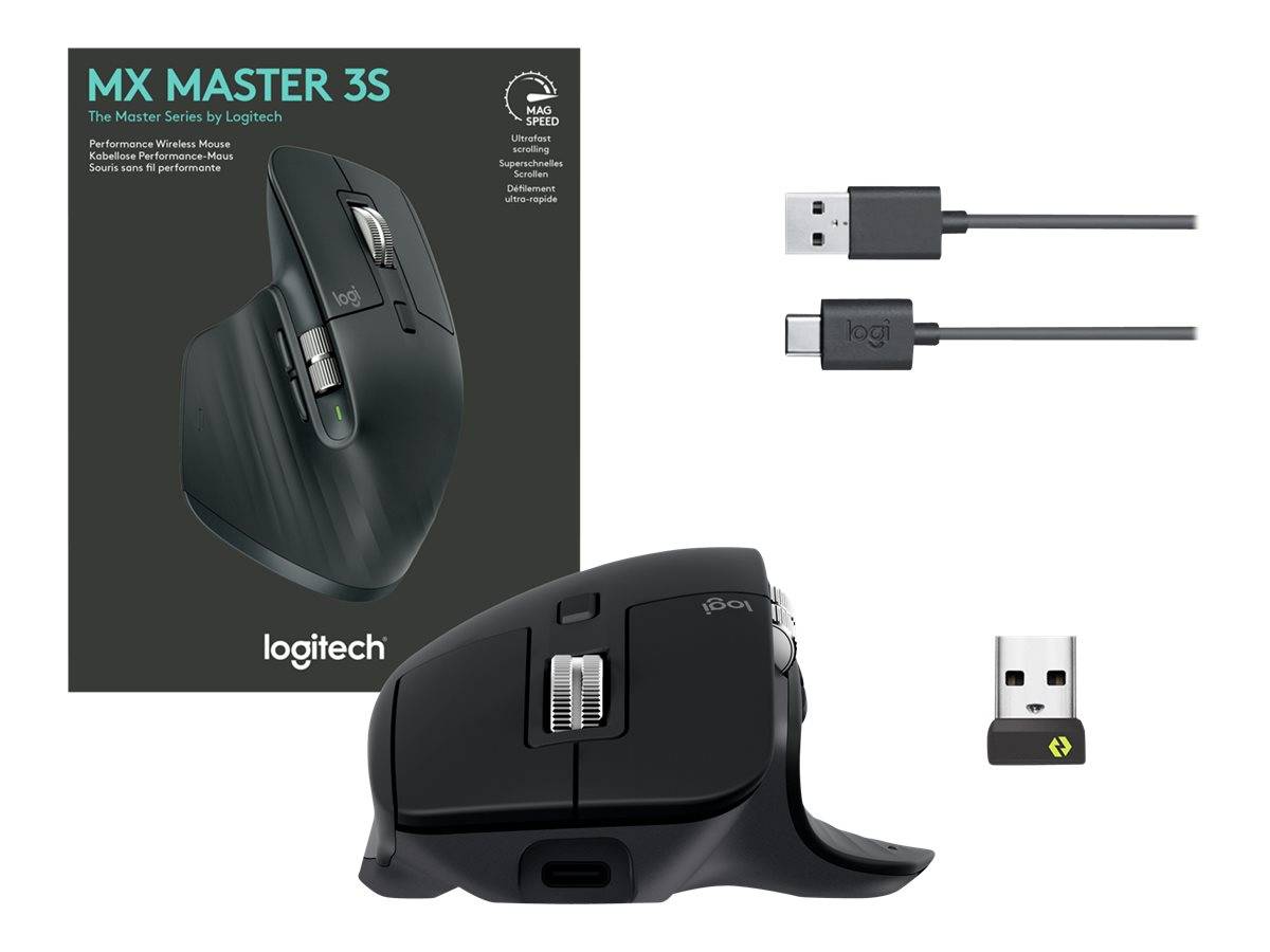 Logitech 910-006556 miška laserski črna 7 Tipke-1