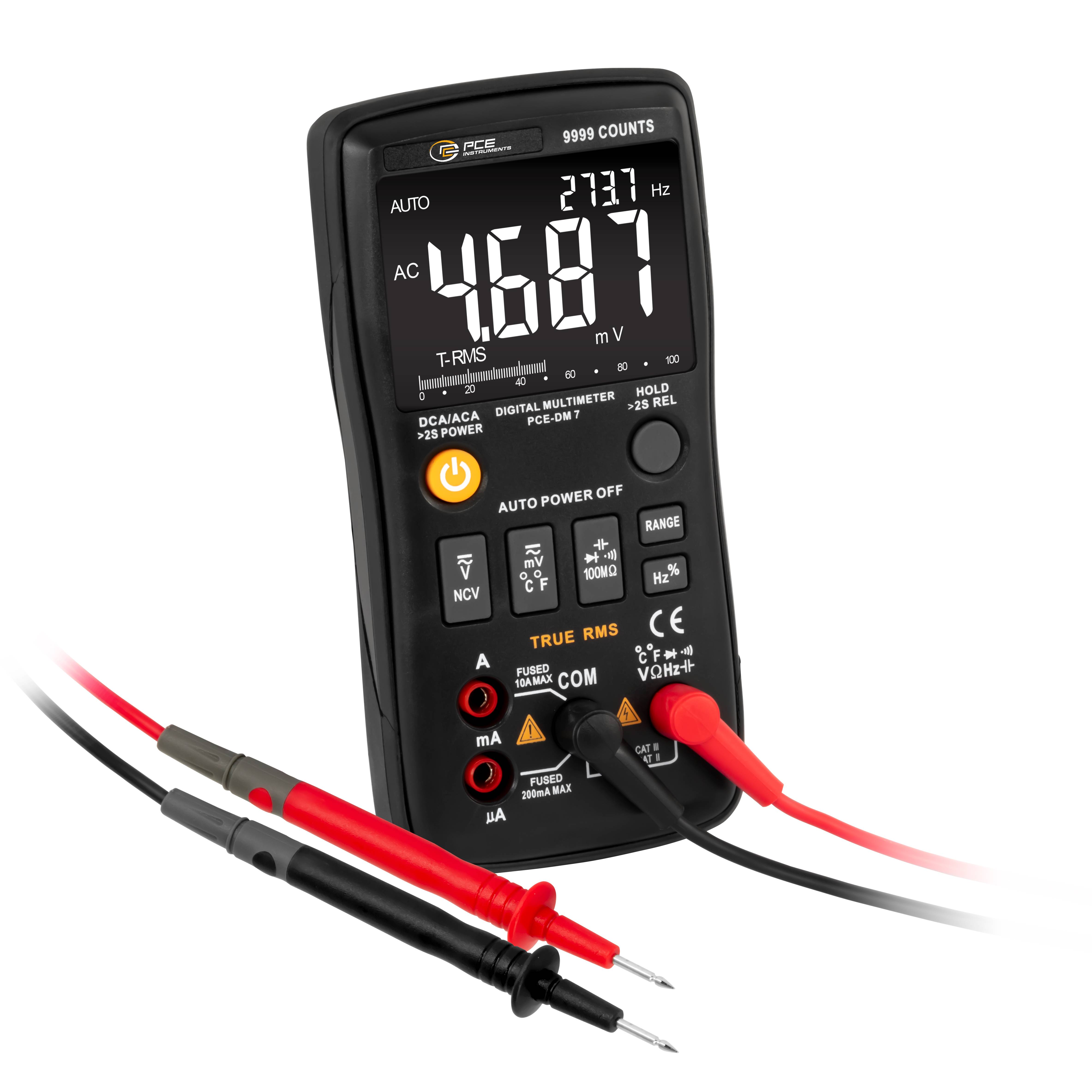 PCE Instruments ročni multimeter digitalni zapisovalnik podatkov CAT II 1000 V, CAT III 600 V-0