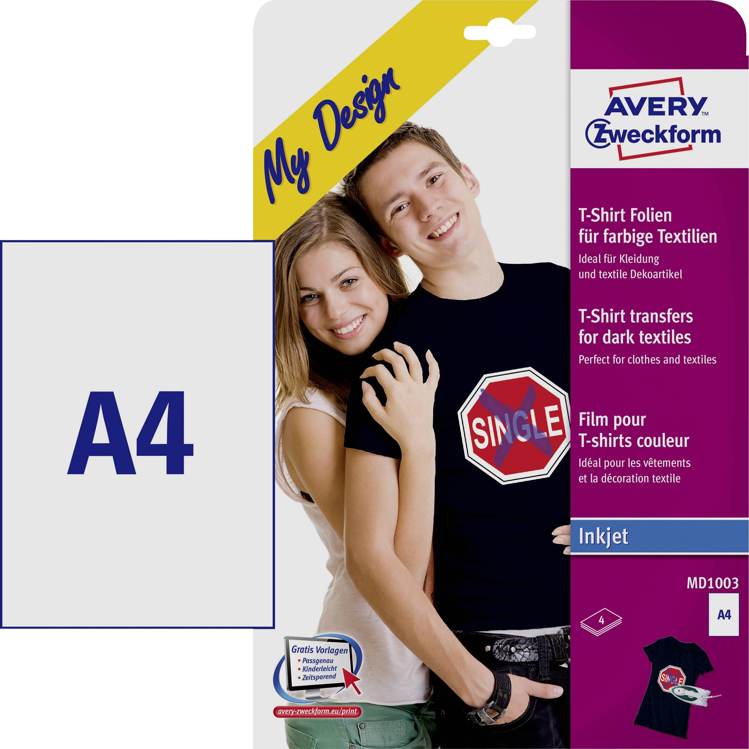 Folija za tekstil Avery Zweckform za barvne tkanine MD1003 Avery-Zweckform-0