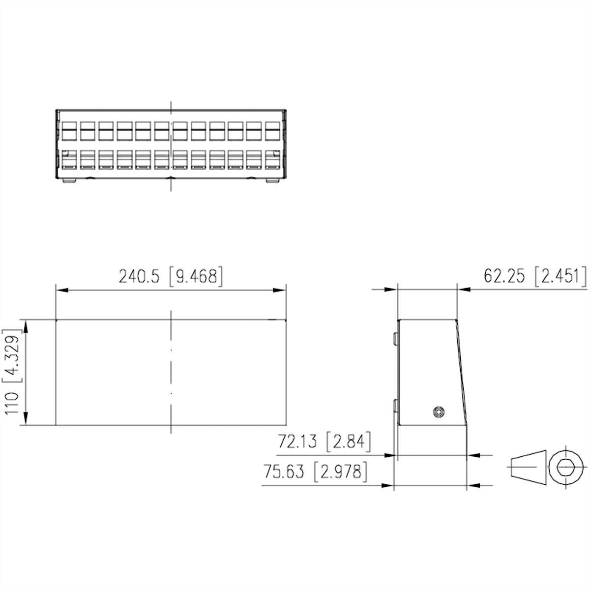 Metz Connect METZ CONNECT Keystone AP-Gehäuse 24 Port neopremljeno bela-1