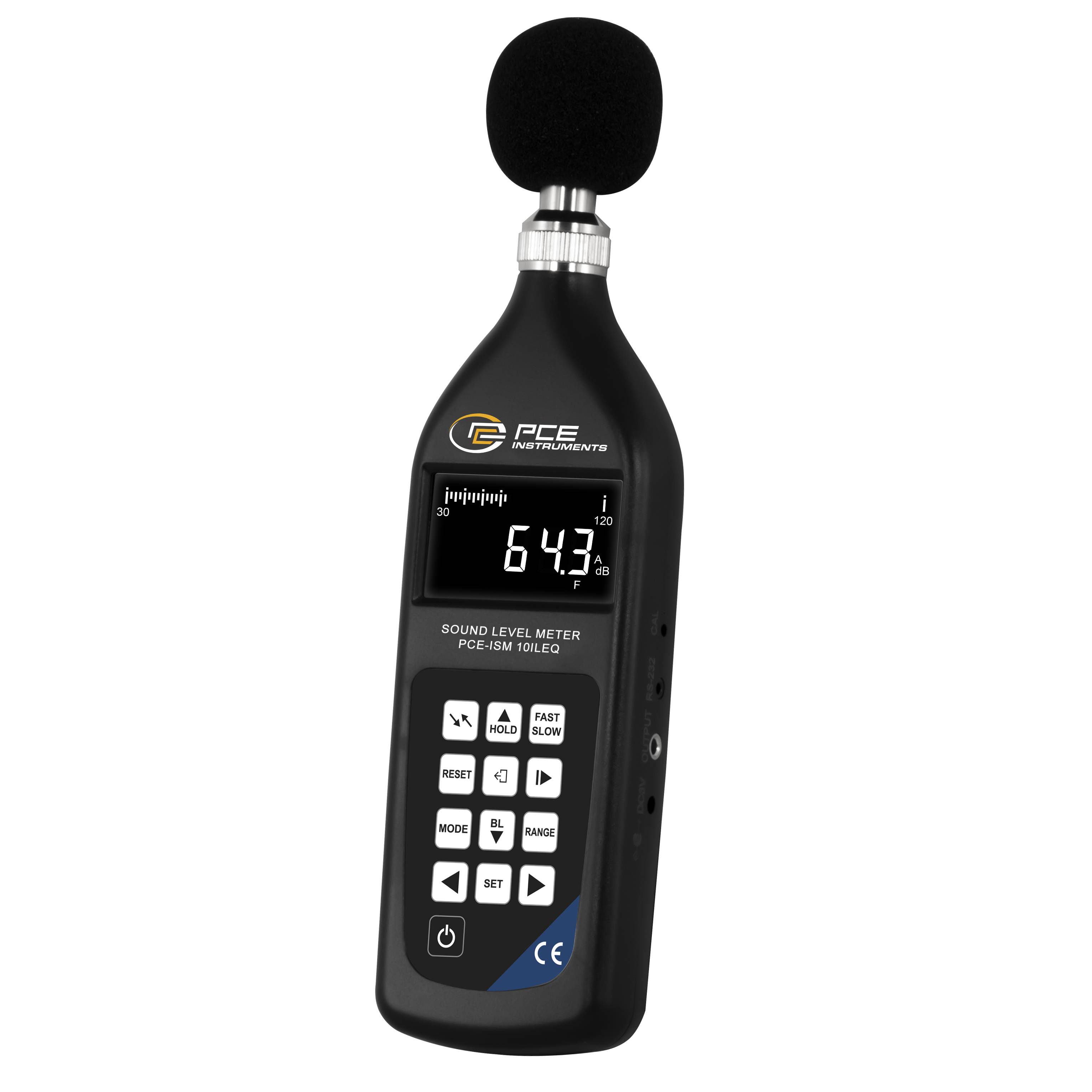 PCE Instruments merilnik hrupa zapisovalnik podatkov 20 - 90 dB 20 Hz - 8000 Hz RS-232-0