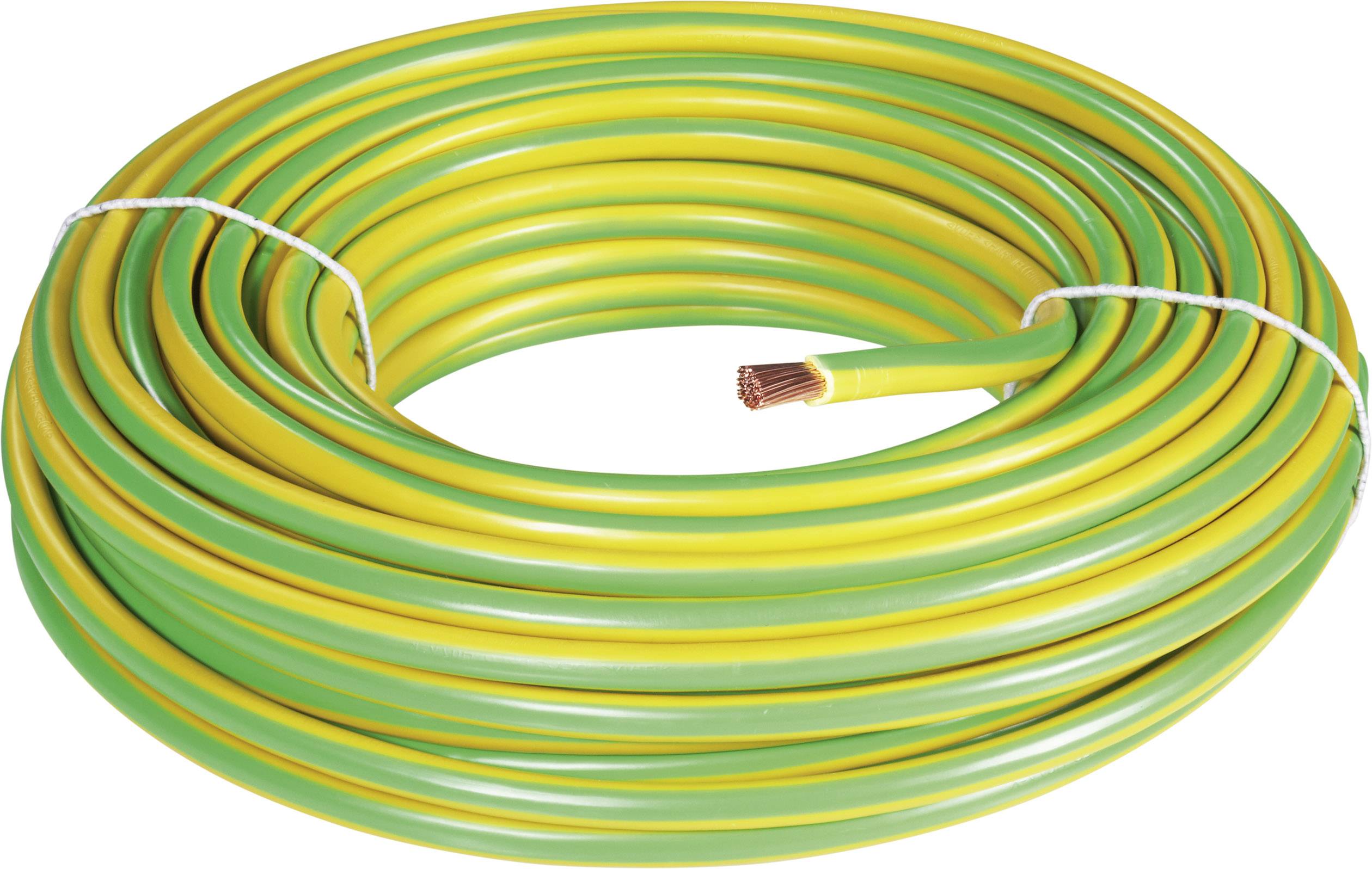 Ozemljitveni kabel H07V-K 16 mm zeleno-rumene barve BKL Electronic 1502034/25 25 m-0