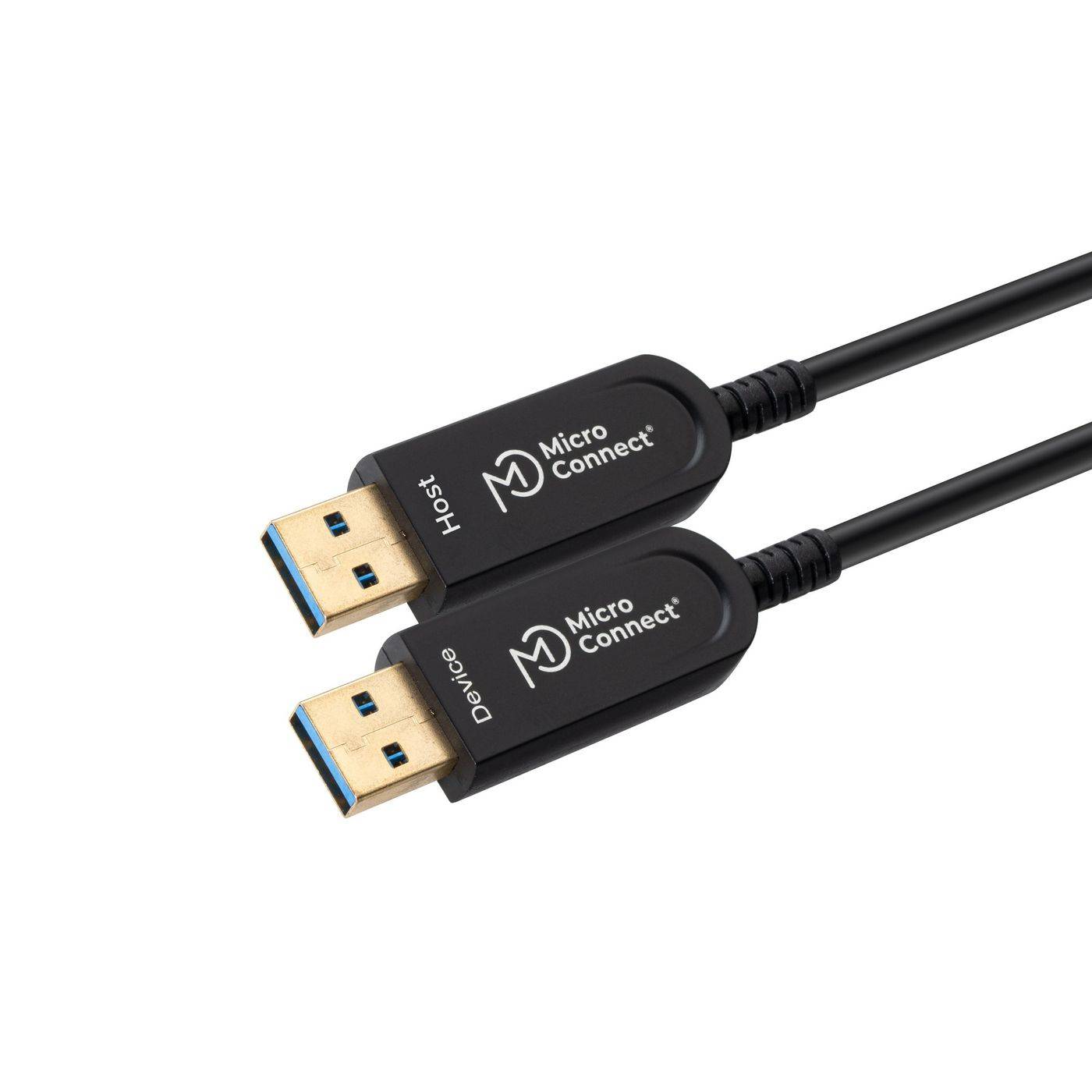 MicroConnect USB podaljšek preko optičnega kabla USB 3.2 gen.2 USB-A vtič, USB-A vtič 10 m črna USB3.0AA10BOP-0