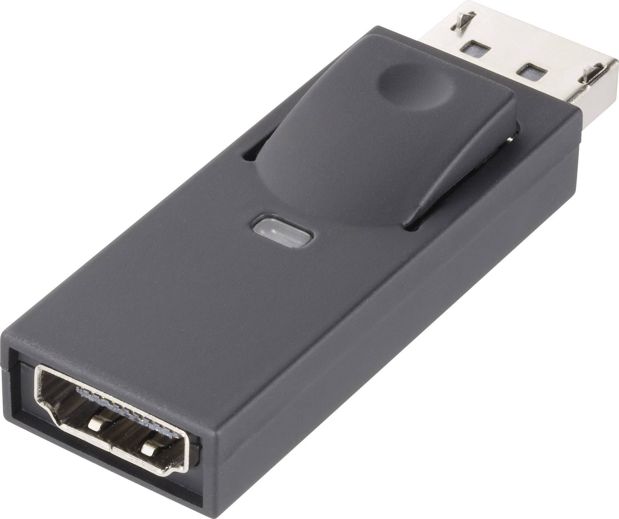973985 DisplayPort / HDMI adapter [1x moški konektor DisplayPort - 1x ženski konektor HDMI] črna