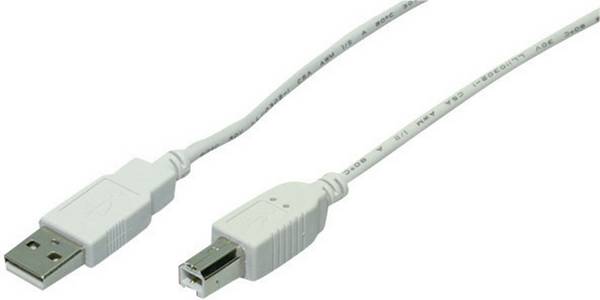LogiLink USB kabel USB 2.0 USB-A vtič, USB-B vtič 1.80 m siva dvojno oklopljen CU0007