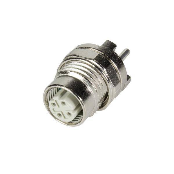 M12 adapter za tiskano vezje, kotni, št. polov: 4 Han® M12 Harting vsebina: 10 kosov