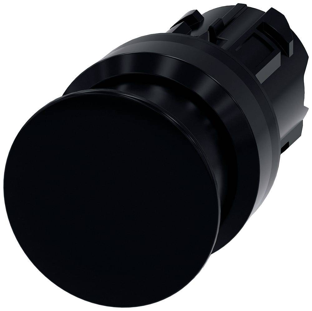 Siemens 3SU10001AD100AA0 3SU1000-1AD10-0AA0 gobasto pritisno tipkalo prednji obroč iz umetne mase gumb črna 1 kos Piece