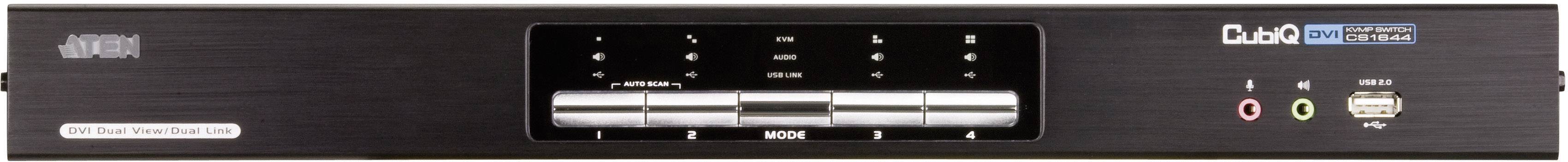 4-vratno KVM-stikalo Aten, USB, DVI CS1644-AT-G-1
