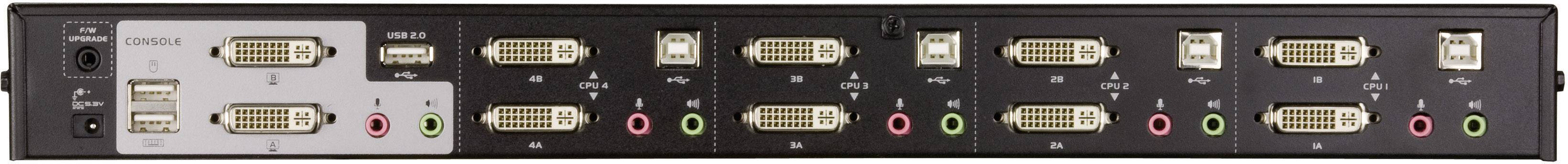 4-vratno KVM-stikalo Aten, USB, DVI CS1644-AT-G-4