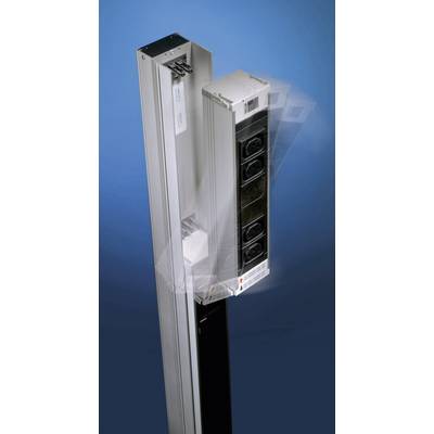 Rittal 7856.008 19 palec elektro tirnica za omrežne omare 47 U vtičnica za hladne naprave c13 10a nadtokovna zaščita alu-0