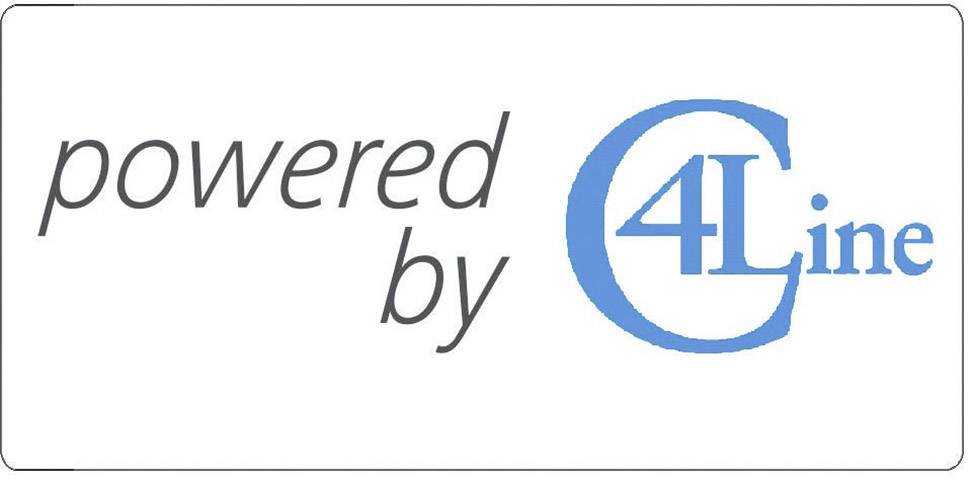 Logotip s tekstom 'powered by 4Line'