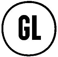 'GL' v krogu, verjetno logotip ali simbol.