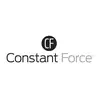 Logotip 'Constant Force' z inicialkami 'CF' v črnem krogu nad njim.