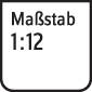 'Tabla z napisom: Merilo 1:12.'