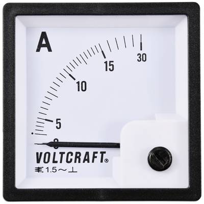 VOLTCRAFT AM-72X72/15A AM-72X72/15A Analog mätare för inbyggnad AM-72X72/15A 15 A Vridjärn