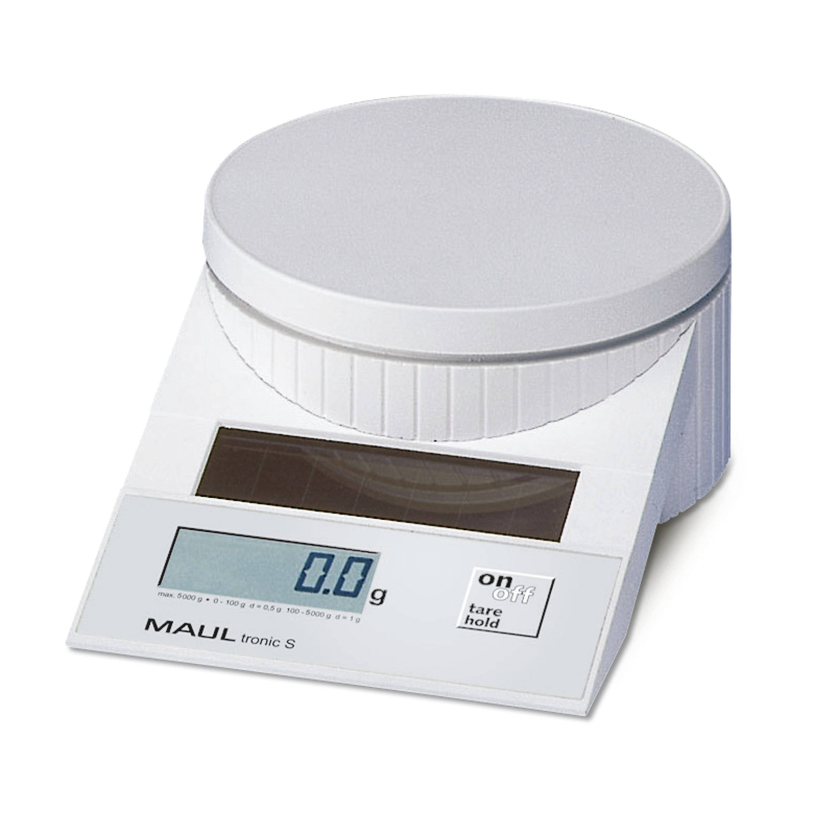 Maul MAULtronic S 5000 Brevvåg 1515002 Vägningsområde 5 kg Läsbarhet 2 g, 5 g Vit