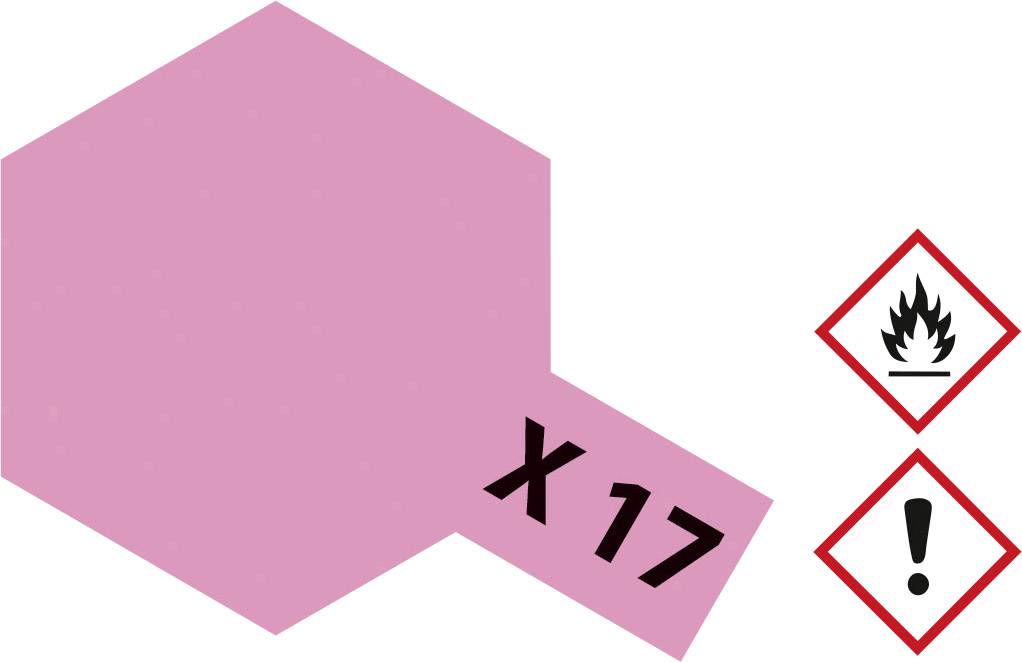 Tamiya Akrylfärg Cerise (glänsande) X-17 Glasbehållare 23 ml